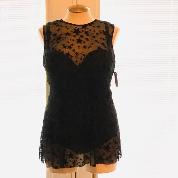 1X Full Bra Cup DD/DDD Torrid Star Mesh Swimsuit - Picture 3 of 3